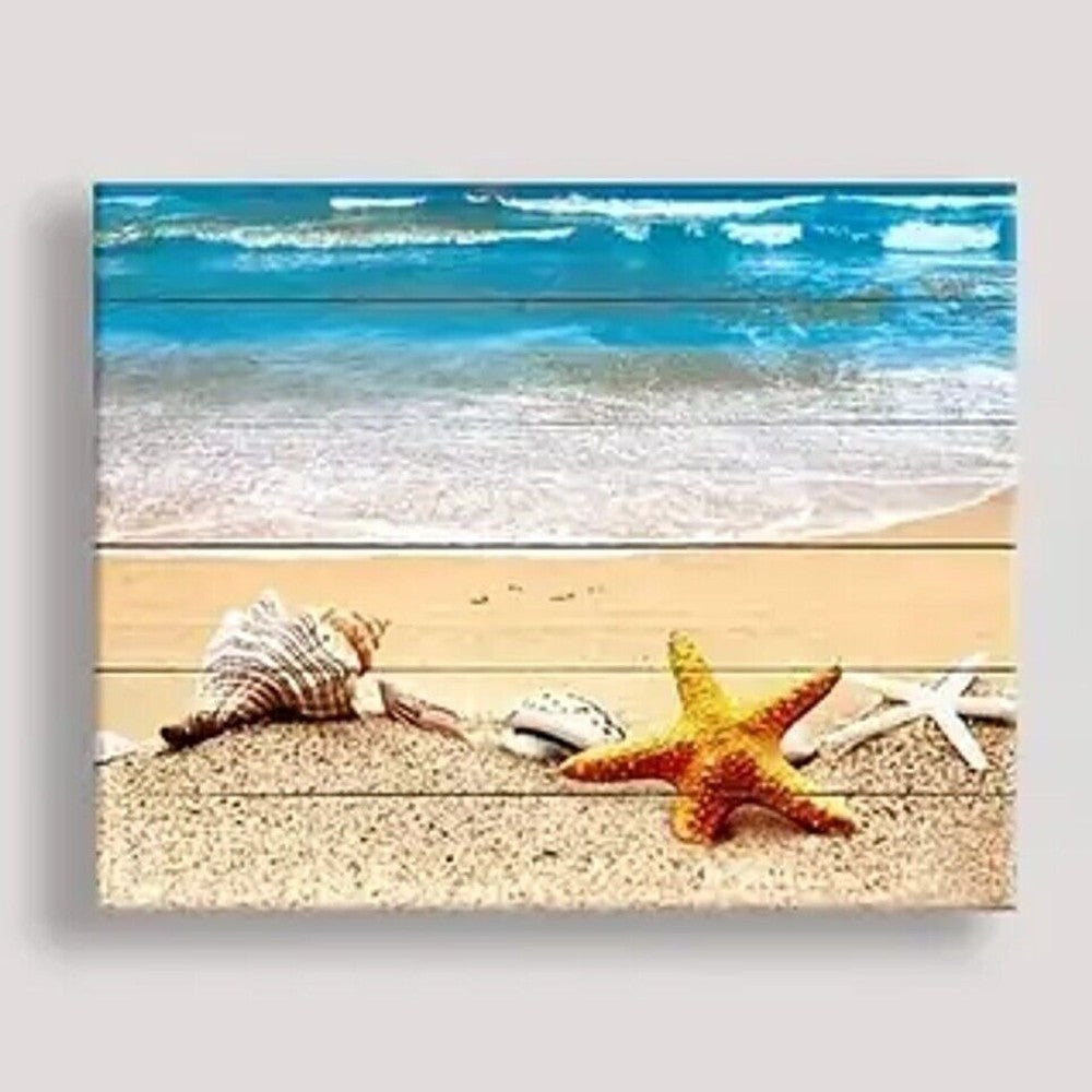 Seashells By The Seashore Canvas Print Framed 11.8" x 15.7" Wall Art Home & Garden:Home Décor:Posters & Prints Style Your Walls